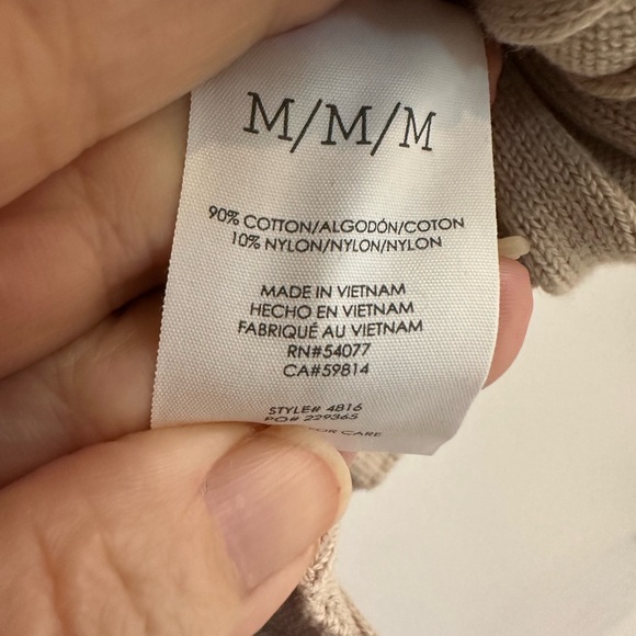 CAbi Contour Beige Ribbed Turtleneck - Picture 5 of 6